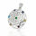 Flower of Life Pendant “Odna” in Chakra Colours in 925 Sterling Silver