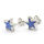 Star Fish "Clearwater Beach" With Synthetic  Opal - 925 Silver Earrings