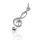 925 Sterling Silberanhänger - Notenschlüssel "Melody"