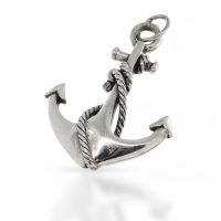 925 Sterling Silver Pendant - Sailors Anchor with Anchor...