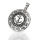 925 Sterling Silberanhänger - Amulett mit Anker, keltischen Knoten und Runen