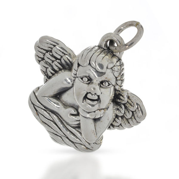 925 Sterling Silberanhänger - Engel "Anon"