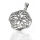 925 Sterling Silberanhänger - Trinity Knoten im Keltischen Kreuz