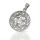 925 Sterling Silberanhänger - Triskel mit Trinity Knoten