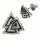 925 Sterling Silver Stud Earrings – Valknut, Small Version