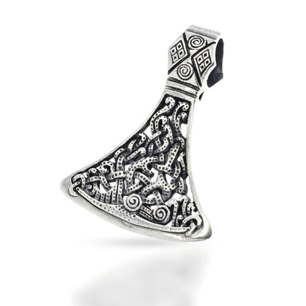 925 Sterling Silver Pendant - Mammenaxe "Solgdar