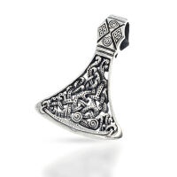 Solgdar Mammen Axe Pendant with Animal Interlace in 925...