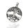 World Tree Pendant with Dense Root Knot in 925 Sterling Silver