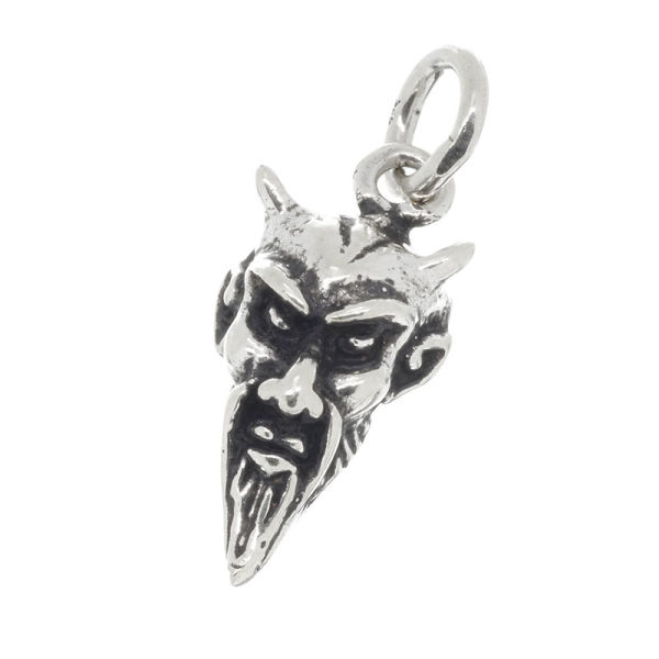 925 Sterling Silberanhänger - Teufelskopf "Anas"
