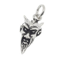 925 Sterling Silberanhänger - Teufelskopf "Anas"