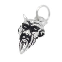 925 Sterling Silberanhänger - Teufelskopf "Anas"