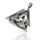 925 Sterling Silberanhänger - Walknoten