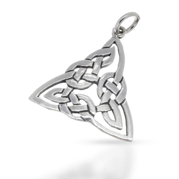 925 Sterling Silberanhänger - Keltischer Trinity Knoten