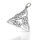 925 Sterling Silberanhänger - Keltischer Trinity Knoten