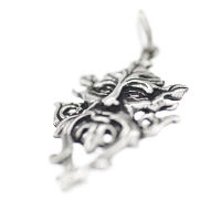 925 Sterling Silberanhänger - Green Man