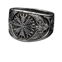 925 Sterling Silberring - Helm des Awe 72 (22,8 Ø) 13,8 US