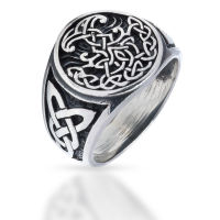 925 Sterling Silberring - Keltisches Symbol...
