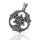 Triquetra-Anhänger mit Spiralrahmen aus 925er Silber
