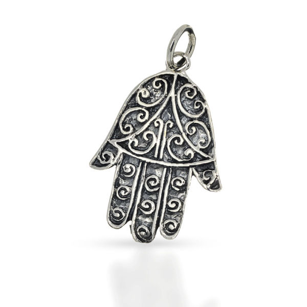 925 Sterling Silberanhänger - Hand der Fatima "Mona"