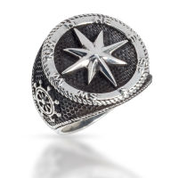 925 Sterling Silver Ring - Compass "Needle"