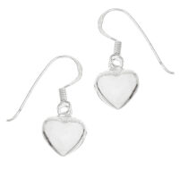 Silver Earrings - Heart