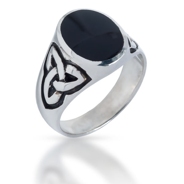 925 Sterling Silver Ring With Onyx - Lokis Black Soul