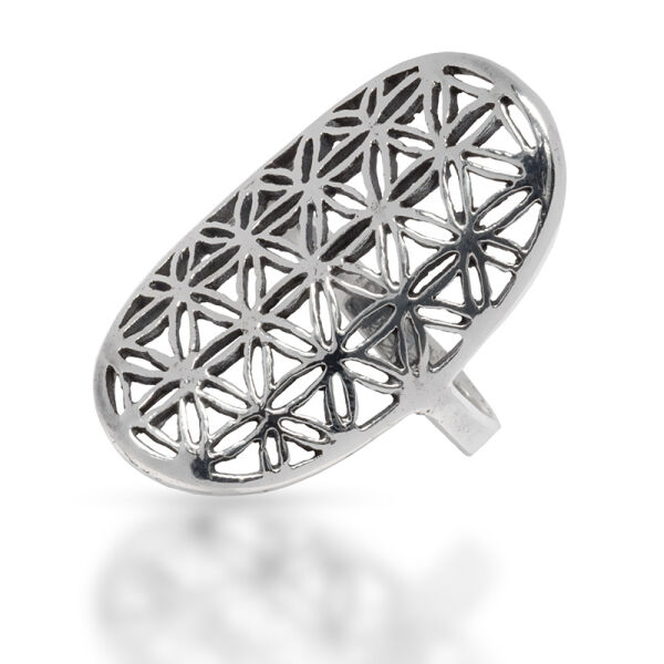 925 Sterling Silberring - Blume des Lebens - 65 (20,7 Ø) 11 US