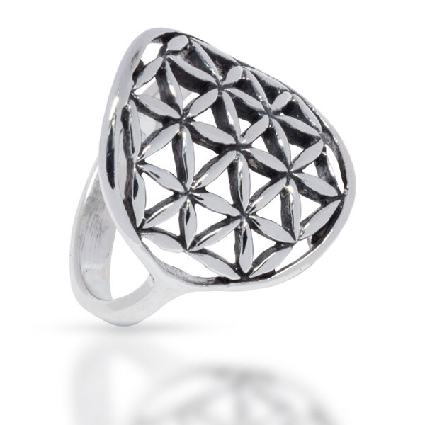 925 Sterling Silberring - Blume des Lebens 63 (20,1 Ø) 10,3 US