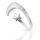 925 Sterling Silberring - Mond und Stern