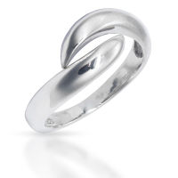 925 Sterling Silberring - Dual Silver