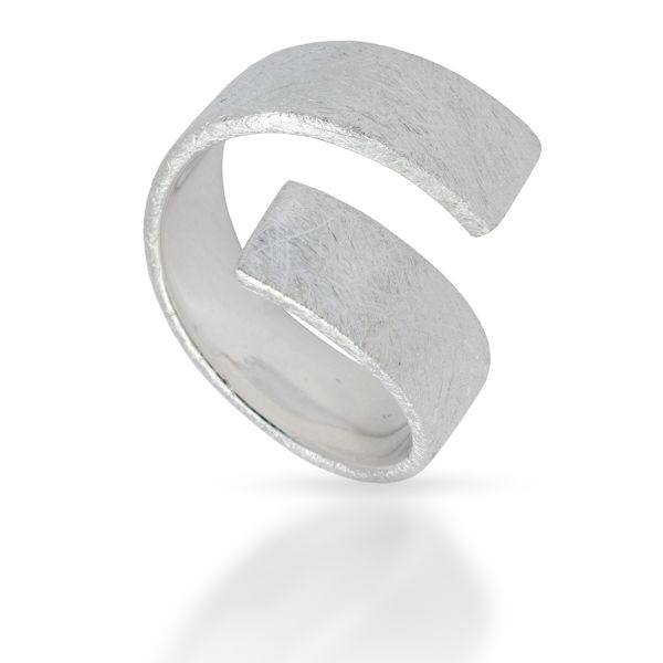 925 Sterling Silberring - Frost Silver