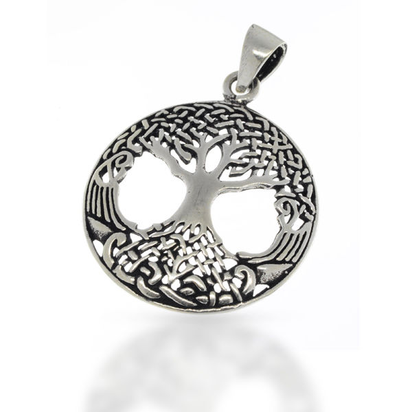 925 Sterling Silberanhänger - Lebensbaum
