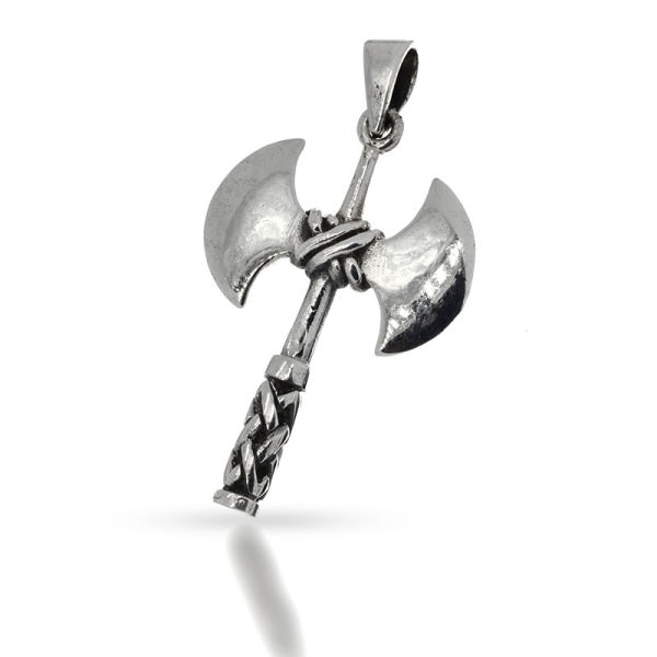 925 Sterling Silberanhänger - Axt des Tyr