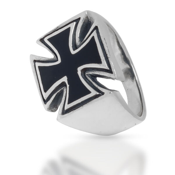 925 Sterling Silberring - Eisernes Kreuz 72 (22,8 Ø) 13,8 US