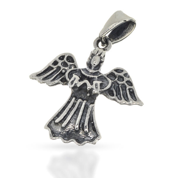 925 Sterling Silver Pendant – Marry Angel with Decorated Dress