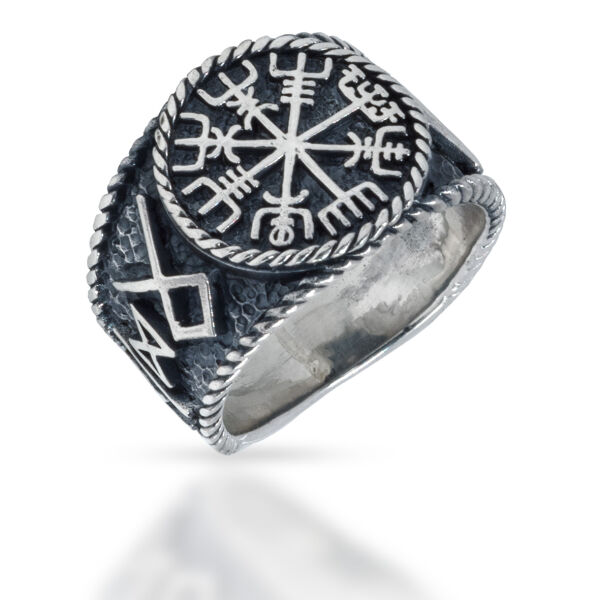 925 Sterling Silver Ring - Vegvisir