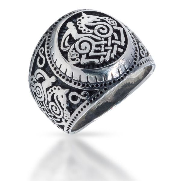 925 Sterling Silver Ring - Sleipnir