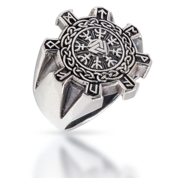 925 Sterling Silver Ring - Helmet of Awe