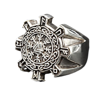 925 Sterling Silver Ring - Helmet of Awe