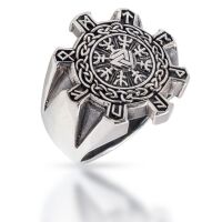 925 Sterling Silberring - Helm des Awe 56 (17,8 Ø) 07 US