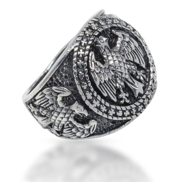 925 Sterling Silver Ring - Eagle Crest "Visalt"
