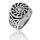 925 Sterling Silver Ring - Black Sun 59 (19,1 Ø)...
