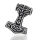 Thors Hammer “Mjølner” with Animal Mask and Spirals in 925 Sterling Silver