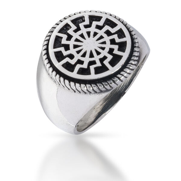 925 Sterling Silberring - Sonnenrad 64 (20,4 Ø) 10,7 US