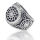 925 Sterling Silver Ring - Black Sun 54 (17,2 Ø)...