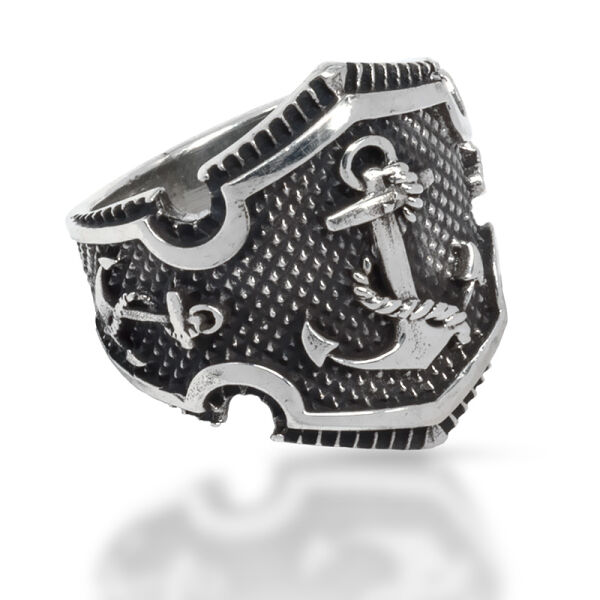 925 Sterling Silver Ring - Anchor 64 (20,4 Ø) 10,7 US