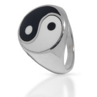 925 Sterling silver ring - Yin and Yang