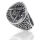 925 Sterling Silberring - Freimaurerring 72 (22,8...