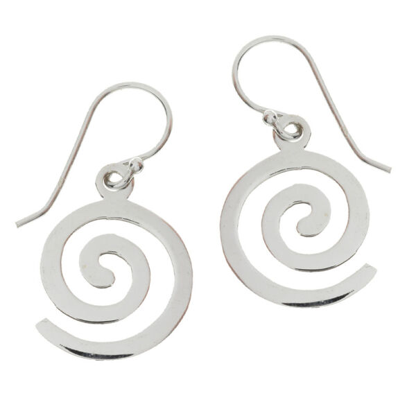 Silberohrhänger 925er Sterling Silber Spiralen