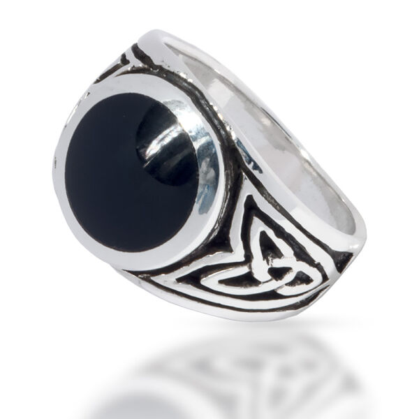 925 Sterling Silberring Siegelring - Narfis Pain 70 (22,2 Ø) 13,0 US